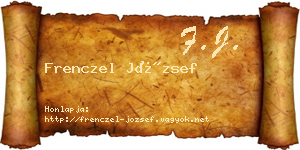 Frenczel József névjegykártya